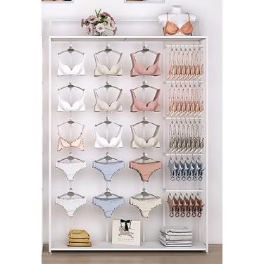 Imagem de Loja De Roupas íntimas Expositor De Roupas, Loja De Roupas Expositor De Varejo, Boutique Underwear Racks Varejo Lingerie Vestuário Racks, Sutiã Shorts Calcinha Swimwea, White, 120 * 34 * 220cm