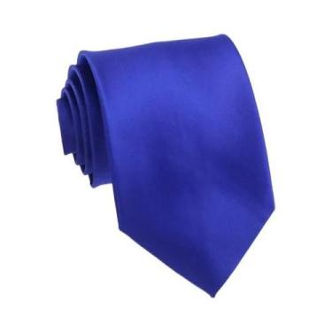 Imagem de Gravata Jacquard Masculina Azul Escuro - Impermeável, 8cm x 6cm - Para