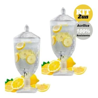 Imagem de 2 Suqueiras 5 Litros Com Torneira Suporte Dispenser Envio Imediato - P