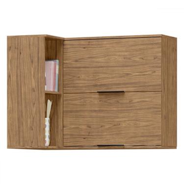 Imagem de Armário Aéreo Cozinha Cloe 100% Mdf 2 Portas Freijó - Pnr Móveis