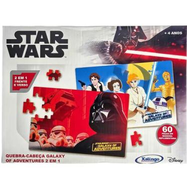 Imagem de Quebra-Cabeça Star Wars Galaxy Of Adventures 2 em 1 60Pçs - Xalingo