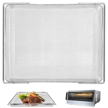 Imagem de GCQ Acessórios de fritadeira a ar para Ninja Flip Toaster Oven & Air Fryer SP151, 35 cm × 26 cm peças de reposição para fritadeira a ar de aço inoxidável de grau alimentício, rack de churrasqueira