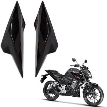 Imagem de Par Carenagem Aba Aleta Tanque Preto Honda Cb300f Twister 2023 2024 - 