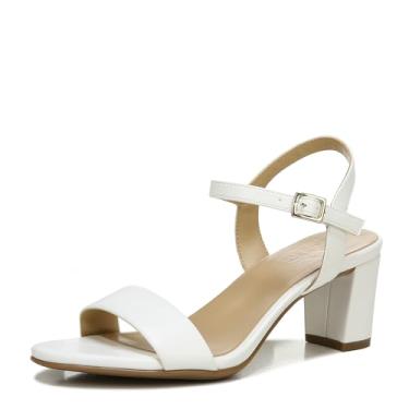 Imagem de Naturalizer Sandália feminina de salto Bristol, Branco, 35