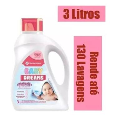 Imagem de Amaciante Concentrado Baby Dreams Galão 3l - Member's Mark