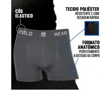 Imagem de Kit 6 Cuecas Boxer Polo Wear Microfibra Sem Costura Original - poit&po