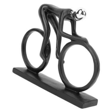 Imagem de Estátua Decoração Ciclista Bicicleta Enfeite Para Casa Luxo - MINYMIX