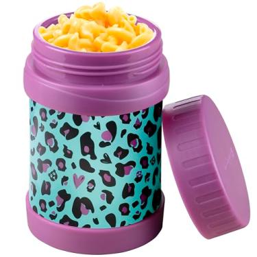 Imagem de Bentology 13oz Stainless Steel Insulated Lunch Jar Thermos for Kids - Cheetah - Wide Mouth Leak-Proof Storage Jar for Hot/Cold Food, Soups, Liquids - Fits Most Lunch Boxes and Bag - Back to School!