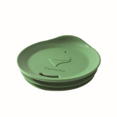 Imagem de Porta Via Tampa de silicone reutilizável para xícara de café – cabe na maioria dos copos, garrafas de água e canecas de café de cerâmica entre 7,6 cm a 3¼" – Tampa de caneca de viagem segura para