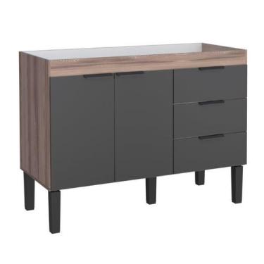 Imagem de Gabinete / Balcão FL de Cozinha em MDF / MDP para Pia de 1.20m 2 Porta