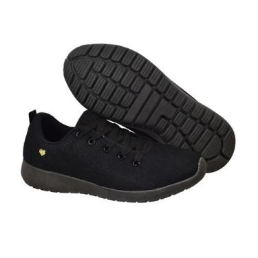 Imagem de Tenis sapatilha feminino,leve e respiravel. - sem marca, Preto, 38