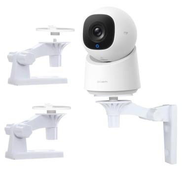 Imagem de Suporte de parede para câmera compatível com câmera interna Eufy E30/Eufy C220/C210, suporte para monitor de bebê, montagem de canto ajustável de 180°, instalação de broca, pacote com 2