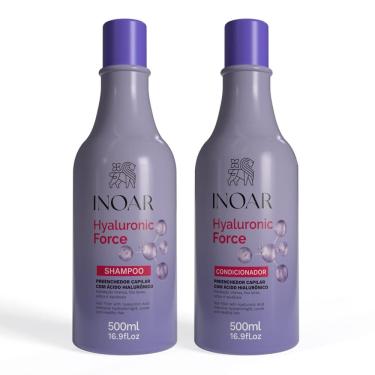 Imagem de Kit Inoar Hyaluronic Force Shampoo e Condicionador 500ml cada