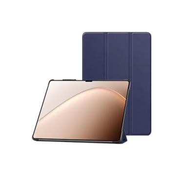 Imagem de Capa para tablet Xiaomi Pad 7 Ultra Android 15 de 14 polegadas, PC rígido e poliuretano premium, capa ultrafina com suporte para Pad 7 Ultra, azul