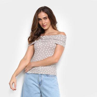 Imagem de Blusa Hering Ombro A Ombro Poá Feminina-Feminino