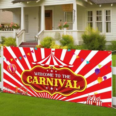 Imagem de Decorações de carnaval Teenyyou Welcome to the Carnival Banner