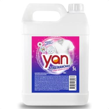 Imagem de Tira Manchas Para Roupas Brancas e Coloridas Alvejante Em Liquido Sem Cloro Branqueador Yan 5 Litros