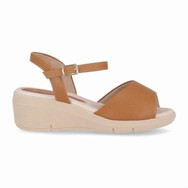 Imagem de Sandália Cecilia Anabela Médio Mascavo - PICCADILLY, 35