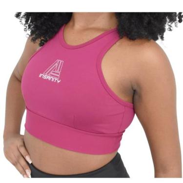 Imagem de Top Fitness Feminino Suplex Insanity Milla, Vinho, G