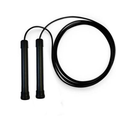 Imagem de Corda de Pular Para Treino Speed PVC com Rolamento Pentagol, Preto