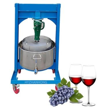 Imagem de HYZHANHONG Prensa de grãos de destilador comercial, Prensa de enchimento manual de vegetais, Prensa hidráulica de macaco, adequada para prensagem de grãos de destilador, vegetais