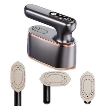 Imagem de Ferro portátil dobrável pequeno, vapor de lavanderia de 1200W, mini máquina de passar roupa com tanque de água de 150ml, 180 ° rotativo adequado para lã, seda, fibra sintética