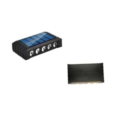 Imagem de Lâmpada Solar De Parede Para Exterior À Prova d'Água Com 4/6/8/10 LEDs
