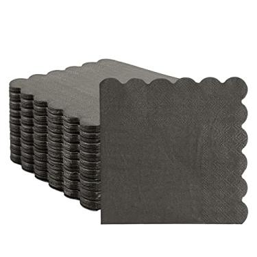 Imagem de Guardanapos de coquetel de 3 camadas, guardanapos de bebidas recortados de 13 x 12 cm, guardanapos de papel descartáveis, guardanapos de sobremesa para aniversário de casamento, chá de bebê