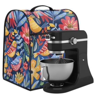 Imagem de Capa de misturador Kitchen Aid, capas contra poeira para batedeira de suporte, acessórios para misturadores de cozinha, capas de liquidificador com alça superior e bolso com zíper para aparelhos