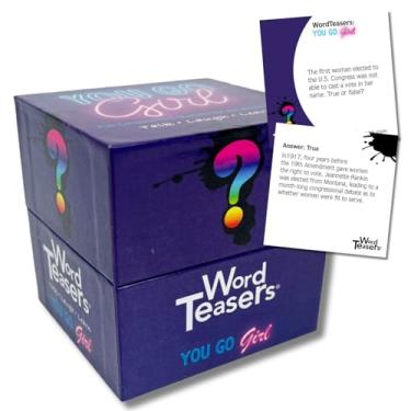 Imagem de ? WORD TEASERS You Go Girl Conversation Starters -True Or False Family Trivia Card Game – Women Empowerment Gifts – 150 Question Cards