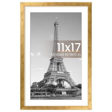 Imagem de Porta-retratos upsimple 11x17 em bronze com tapete 9x15 ou sem tapete 