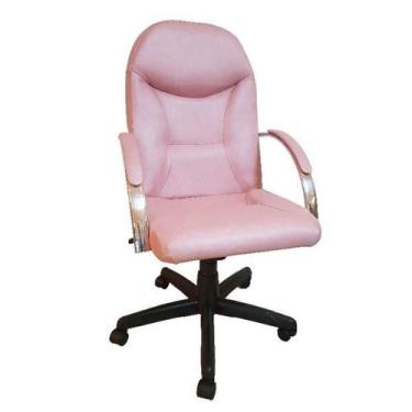 Imagem de Cadeira Escritório Presidente Giratória Reclínio Rosê Gold - COMPRE AL