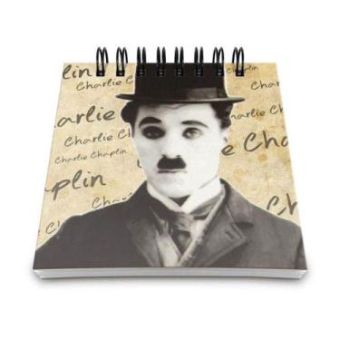 Imagem de Bloco De Anotações Retrô Charlie Chaplin - YAAY