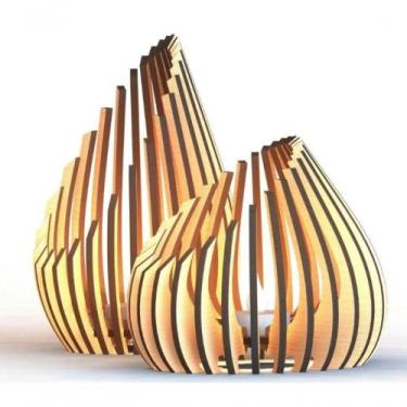 Imagem de Castiçal Tulipa Com Vela Eletrônica - Preto - LENOBRE