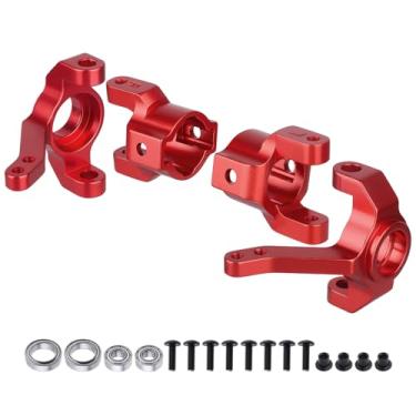 Imagem de Hobbypark Junta de direção de alumínio e transportador de cubo C com rolamentos esféricos de substituição de AX30495 AX30496 para peças de opção RC AXIAL SCX10