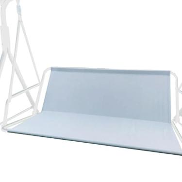 Imagem de Capa de substituição de assento giratório, capa de substituição de banco de cadeira Oxford engrossada 600D à prova d'água para cadeira de balanço externa para cadeira de balanço de 2/3 lugares pátio