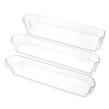 Imagem de 29325760166 Kit de prateleira de porta de geladeira RV, para prateleira de porta de plástico inferior superior e congelador Dometic, transparente