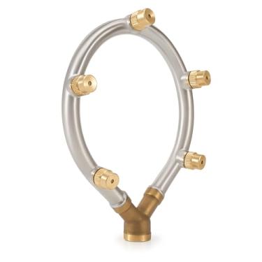 Imagem de Bocal de névoa, aço inoxidável feito 13x10x3cm Requisitos de operação Bocal de mangueira de água para irrigação de jardim