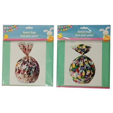 Imagem de Sacolas de celofane para cesta de Páscoa, 56 x 63 x 10 cm, 2 designs, 2 pacotes (4 sacos no total) - o estilo varia