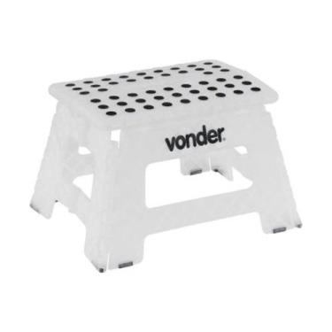 Imagem de Banqueta Plástica Dobrável Branca 22cm Vonder 3540022000, Manual