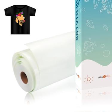 Imagem de HTVRONT Vinil de sublimação para tecido escuro/claro – 30,5 cm x 5,5 m de sublimação HTV fosco – Espaços em branco de sublimação para camisas de sublimação/saco/chapéu/travesseiro..