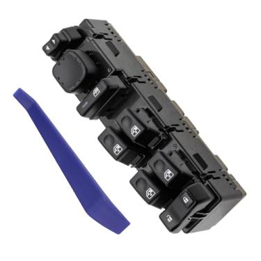 Imagem de AiYiGu Botão de controle do interruptor de janela Master Power Side para Chevrolet Chevy Avalanche/Suburban/Silverado/Tahoe, 2003-2007 GMC Sierra/Yukon, substitui 15883323 901-075