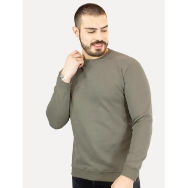Imagem de Moletom Dixen Masculino Crewneck Liso Verde, S/P