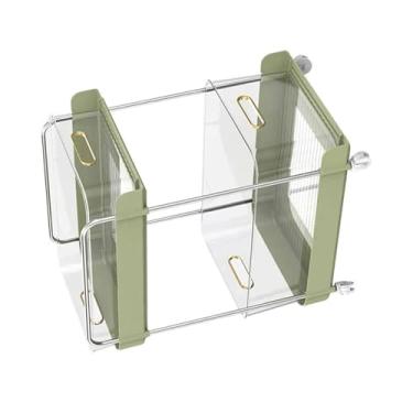 Imagem de GLOGLOW Carrinhos de Utilidades de Grande Capacidade Carrinho de Utilitário Móvel de 2 Camadas para Cozinha Doméstica, Organizador de Rolamento de Aço Inoxidável para Cozinha Em Casa, Organizador de