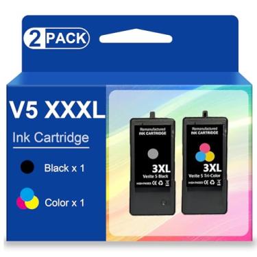Imagem de Cartucho de tinta High Pages Verite 5 de substituição para Verite 5 V50 V55 V55W Eco V55 Plus, V60 Eco 640 Eco 64 Series, V65 Eco, V65 Plus Cartucho de tinta (1 preto/1 tricolor, combo)