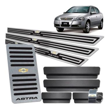 Imagem de Descanso De Pé E Soleira Astra Preto Alto Relevo 4 Portas