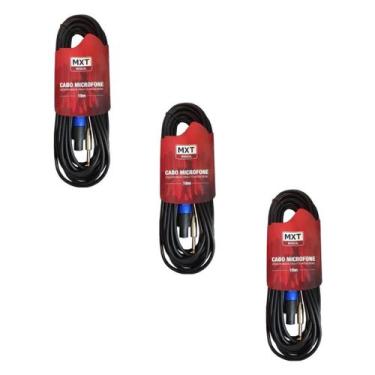 Imagem de KIT 3 Cabo Speakon Macho P10 Macho MXT 10 Metros