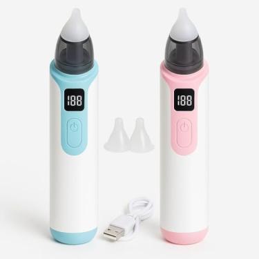 Imagem de Aspirador Sugador Nasal Bebê Elétrico Limpeza Nariz Ouvido Usb Recarregável Criança