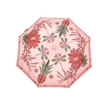 Imagem de Guarda chuva farm chua leveza romantica 78317860, Rosa, Vermelho, UN