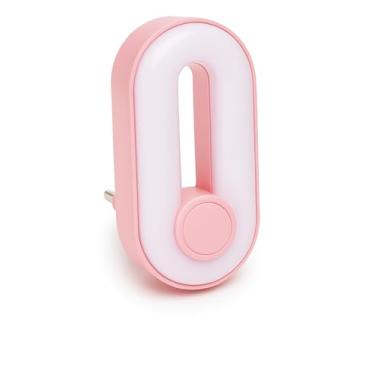 Imagem de Luminárias de Tomada Noturna Bivolt – Luz Suave para Quarto Infantil e Ambientes Aconchegantes (Rosa)